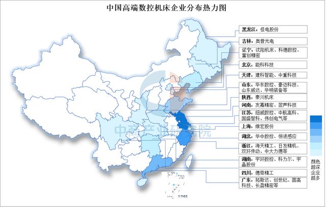 2025年中国高端数控机床产业链梳理及投资热力地图(图15)