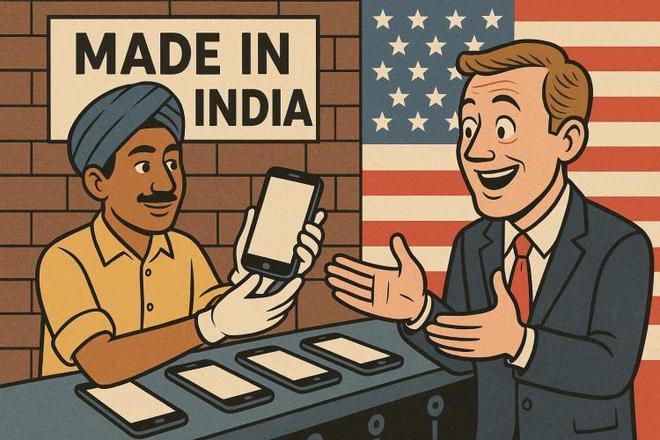 印度制造手机横扫美国中国跌至25%而真正的美国制造几乎为零(图6)